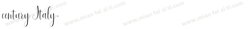 century Italy字体转换